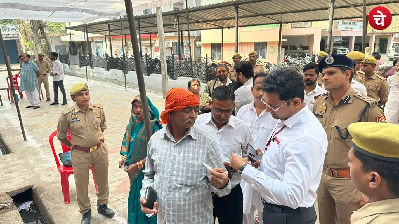 District Magistrate Samuel Paul N. and SSP Dr. Yashveer Singh reviewing preparations for the MLC elections in Jaunpur